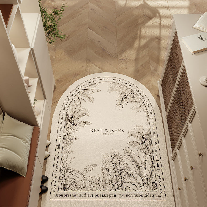 lucky logo luxury door mat