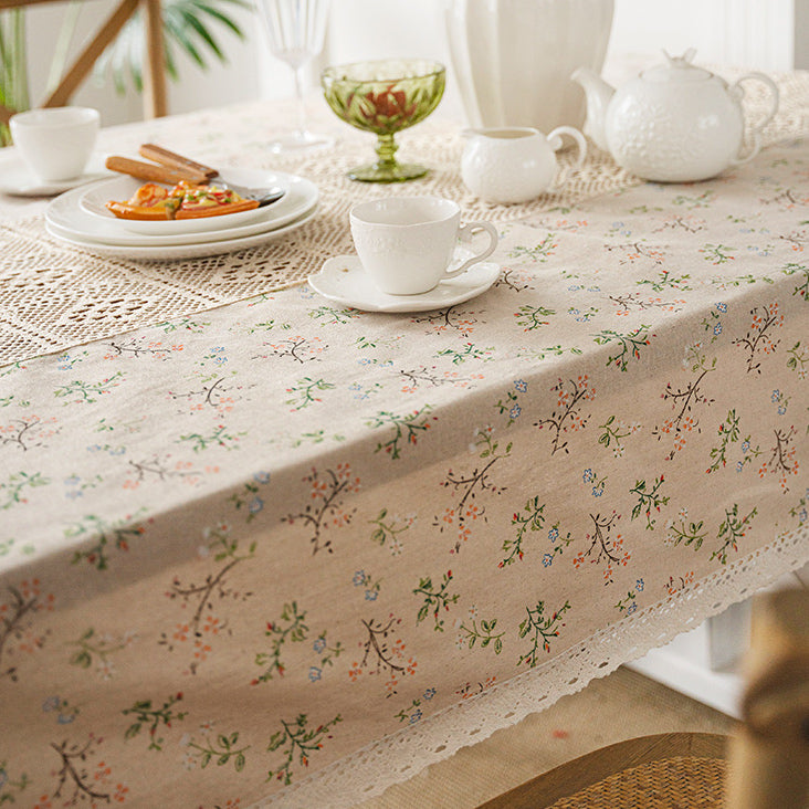 4design country flower table cloth