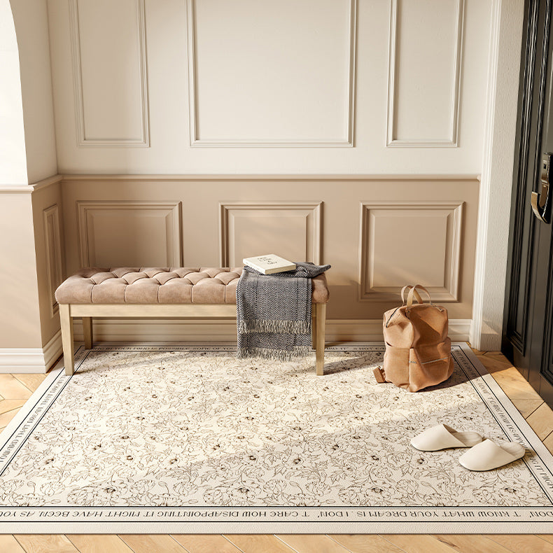 monotone dream simple flower big door mat