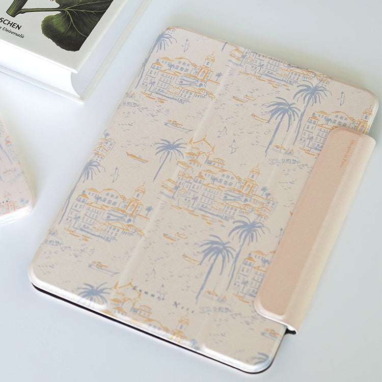 sunset harbor iPad case