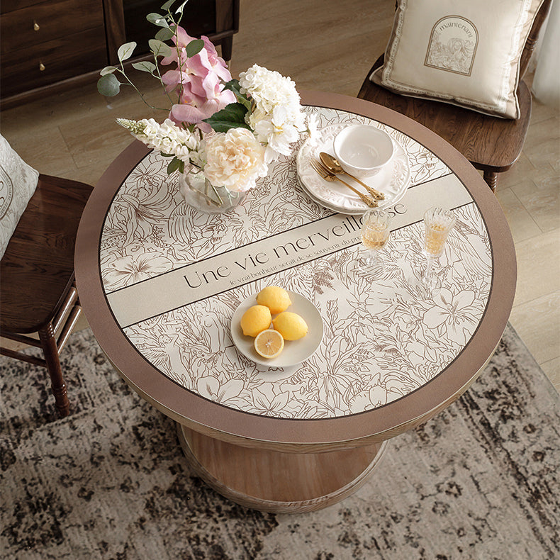 meilleure nature brown round table mat