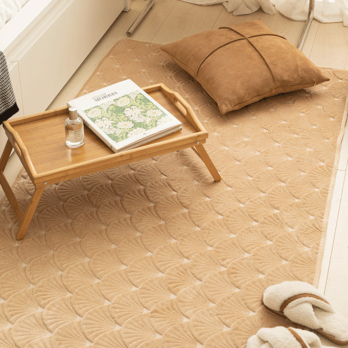 3color fan shape floor mat