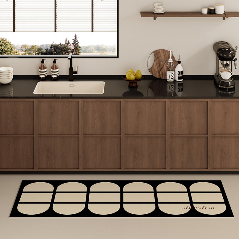 minimalism retro kitchen mat
