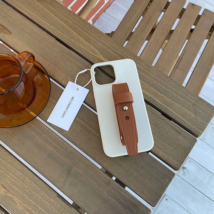 brown leather belt iPhonecase