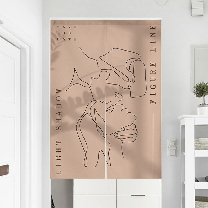 8design female door curtain
