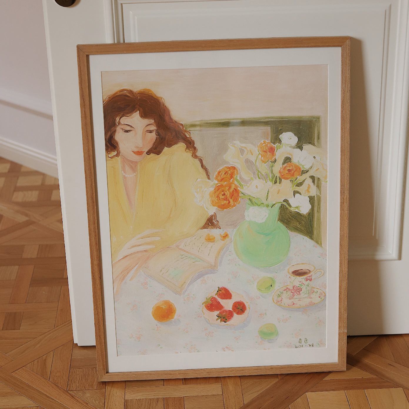 spring afternoon art poster & frame SET