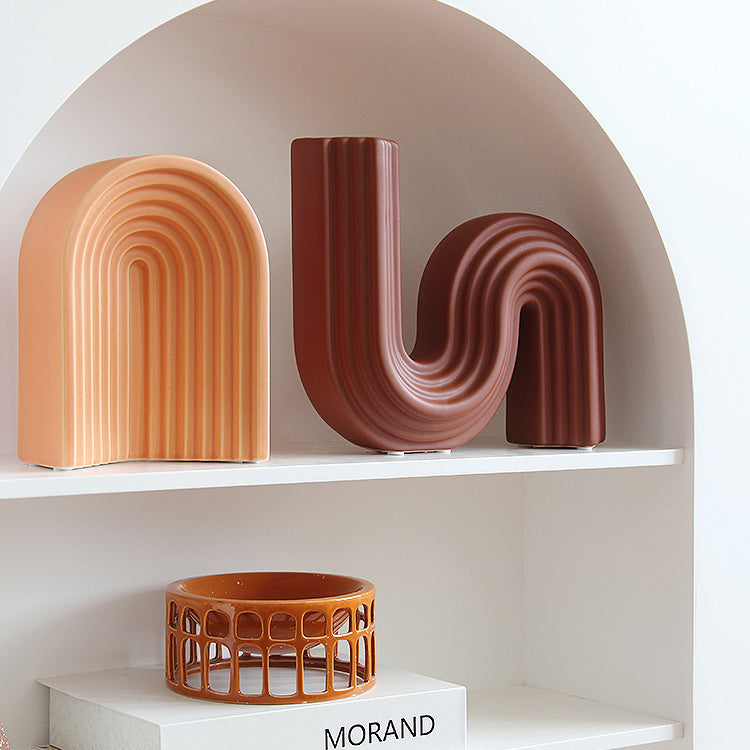 4design modern line vase