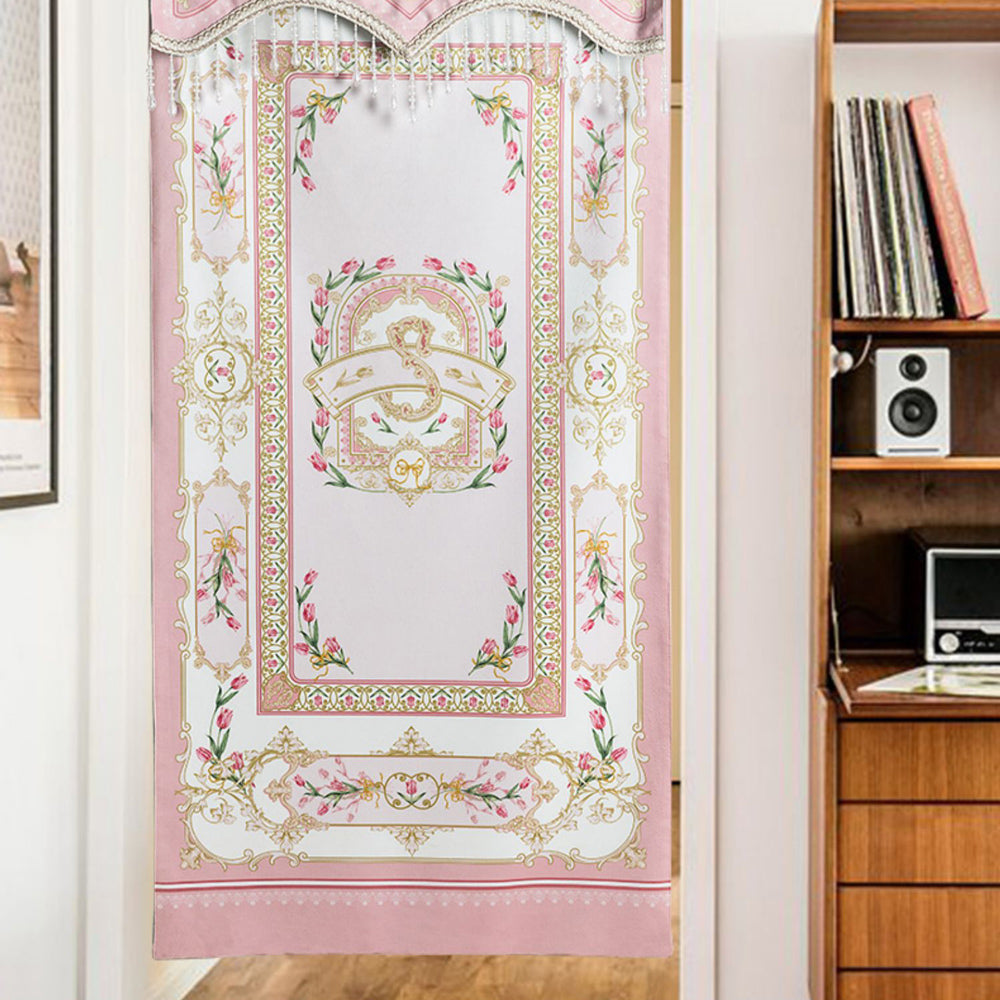 pink lovely tulip curtain