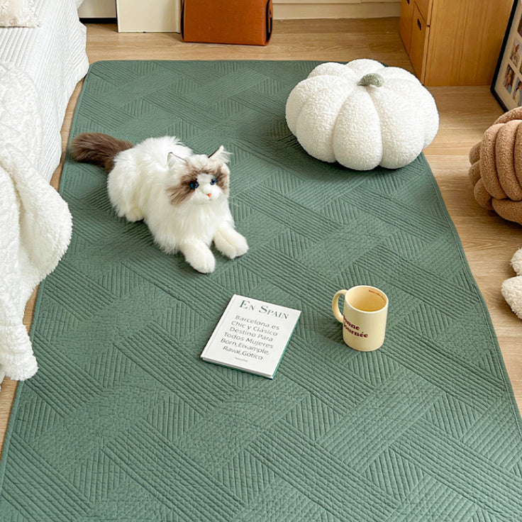 5color cross stitch floor mat