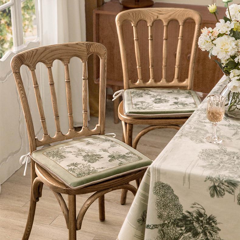 green safari round & square cushion