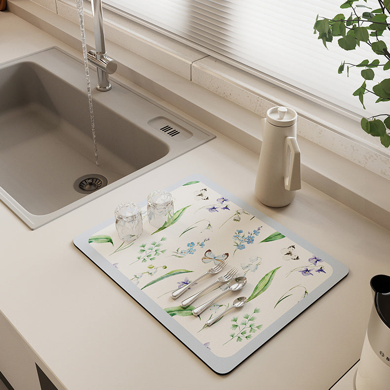 2design botanical sink mat