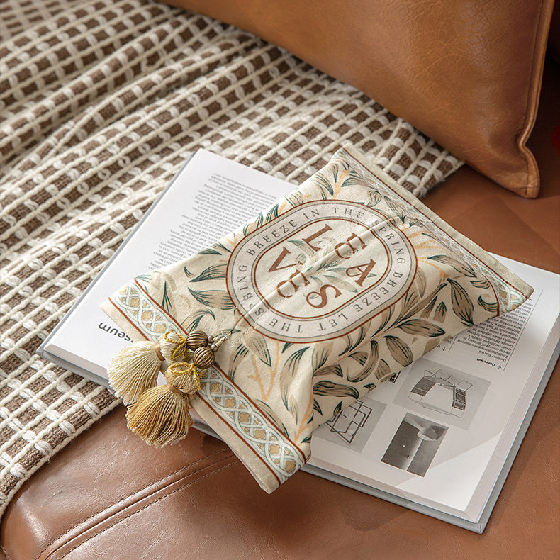 leaves art logo tissue case