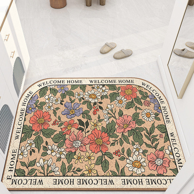 4design flower mini door mat