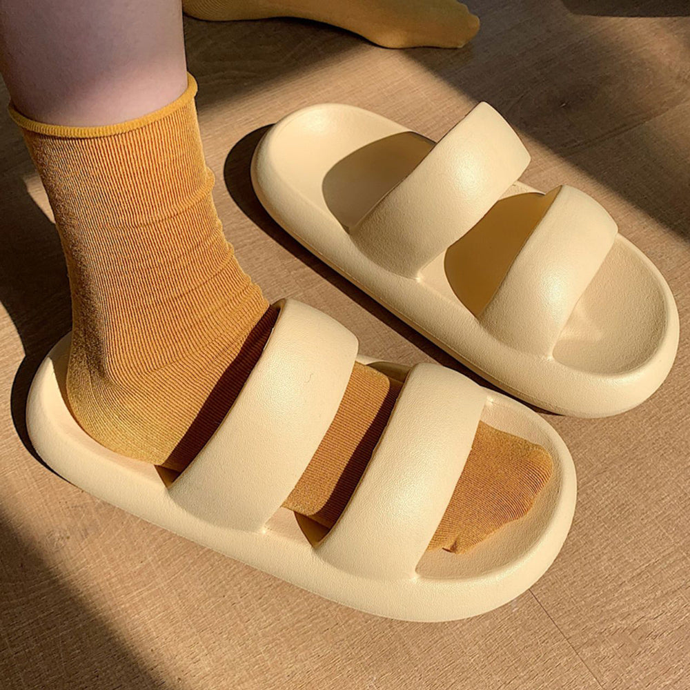 3color double rubber roomshoes