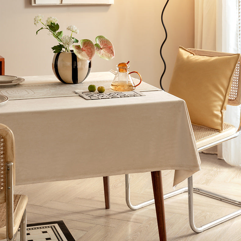 beige elegance logo table runner