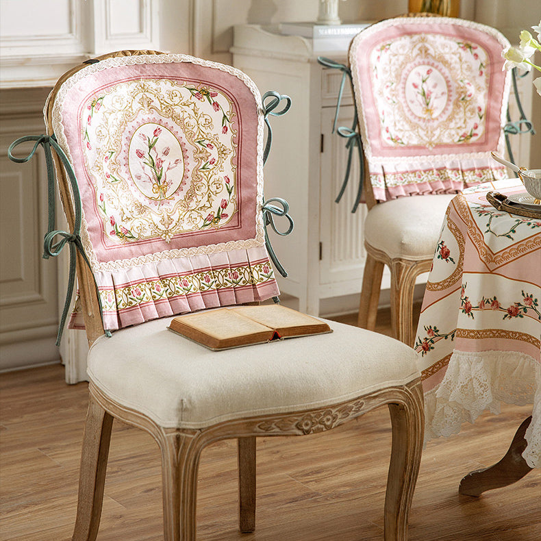 pink lovely tulip chair cover & cushion