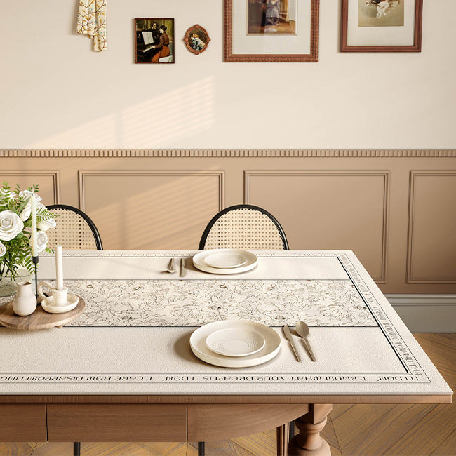 monotone dream simple flower table mat