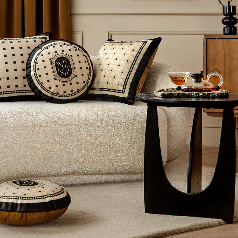 2design brown retro tile cushion