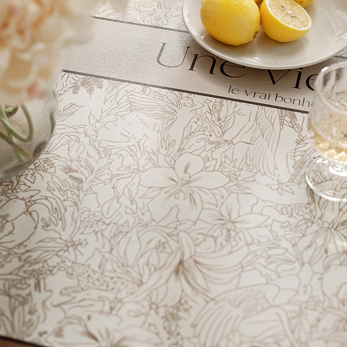 meilleure nature brown square table mat