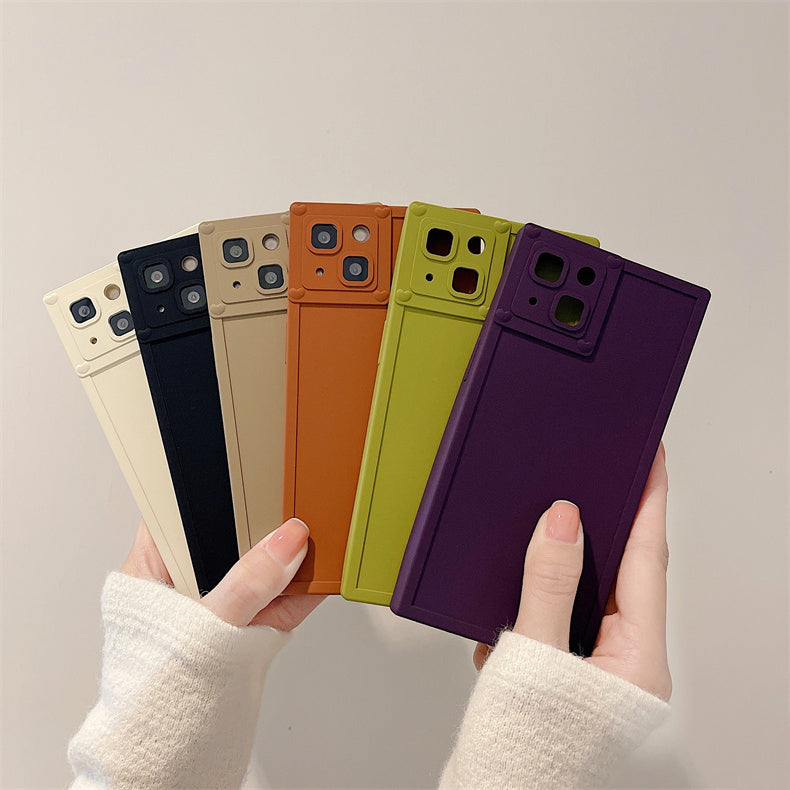6color simple square iPhone case