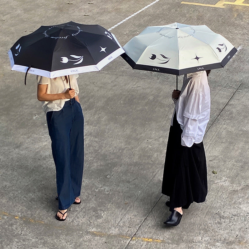 2color monotone tulip folding uv parasol