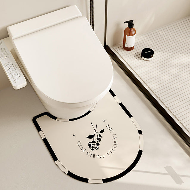 black tulip toilet mat