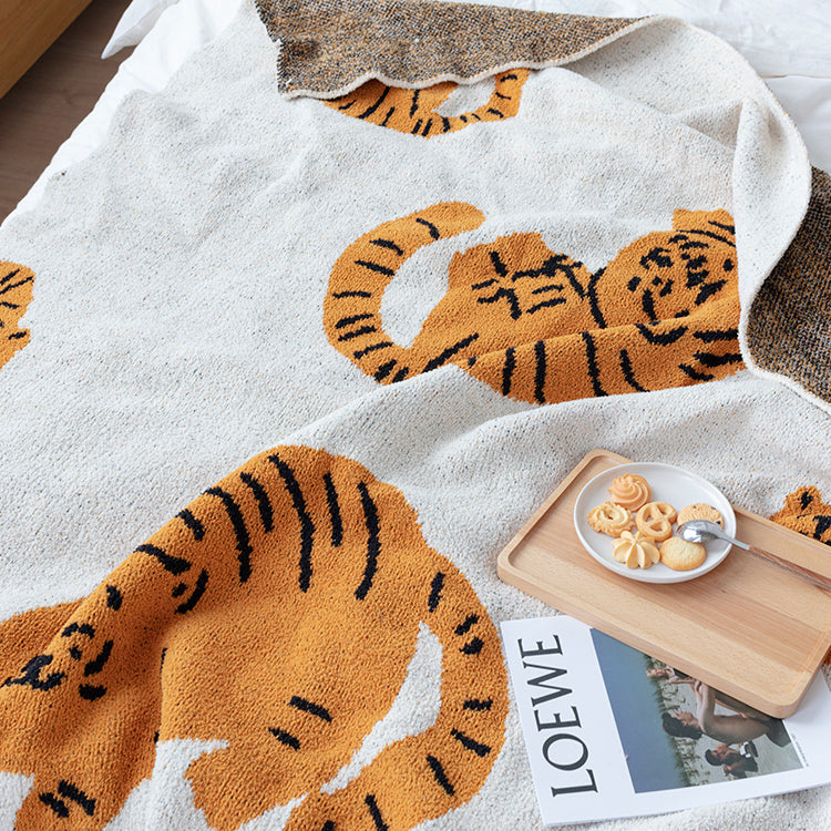 【再入荷】3color cute tiger blanket
