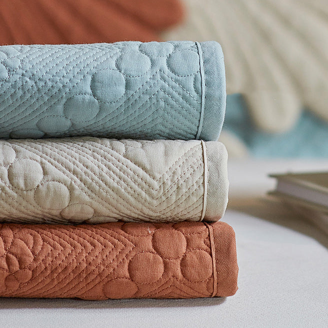 3color diamond flower stitch sofa cover