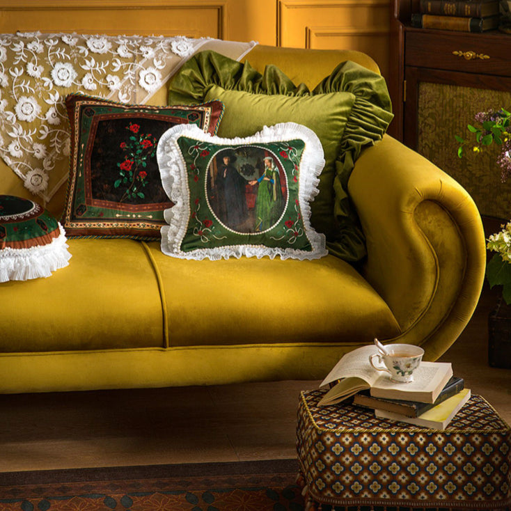 5design european rose art cushion