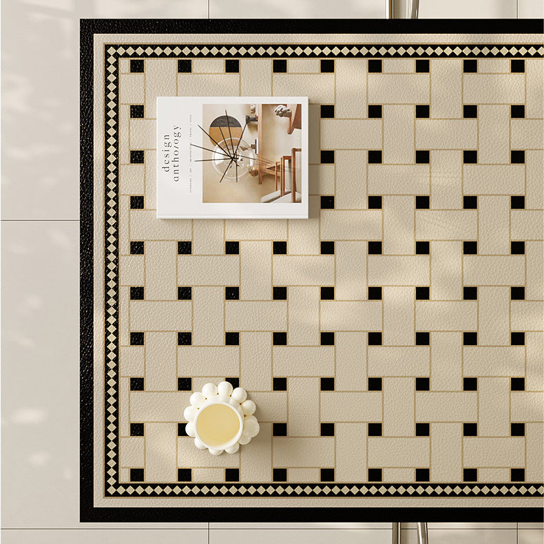 2design brown retro tile square table mat