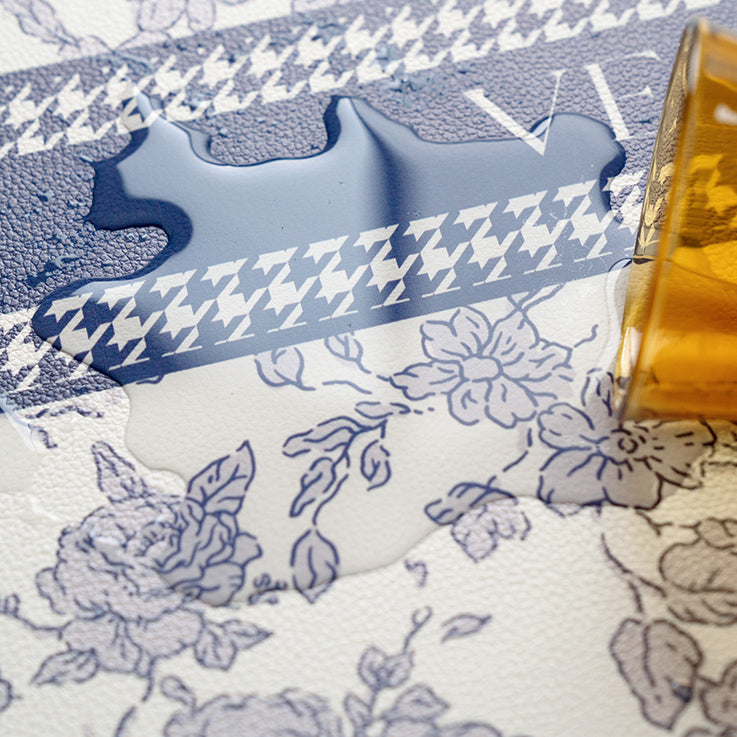 2color french flower velvety place mat