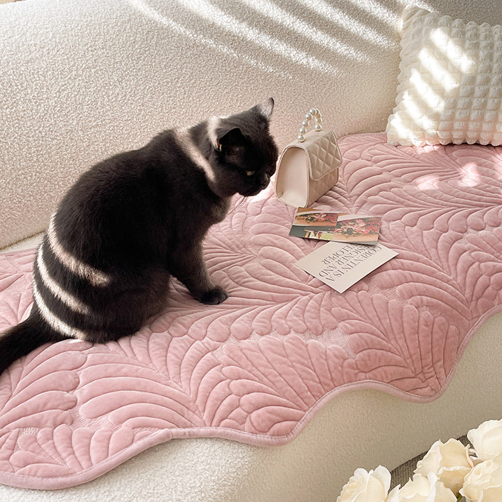 3color leaf stitch sofa cover