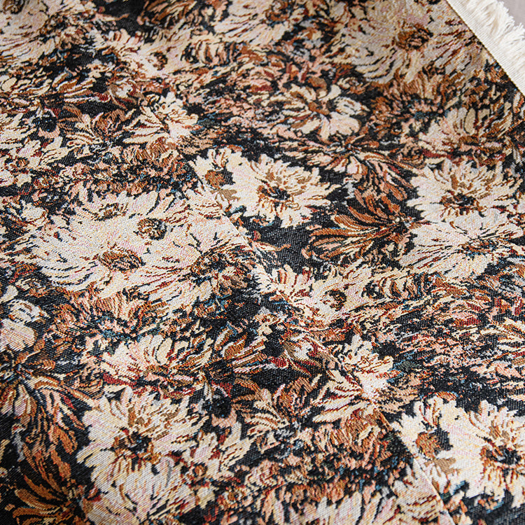 french brown flower sofa cover