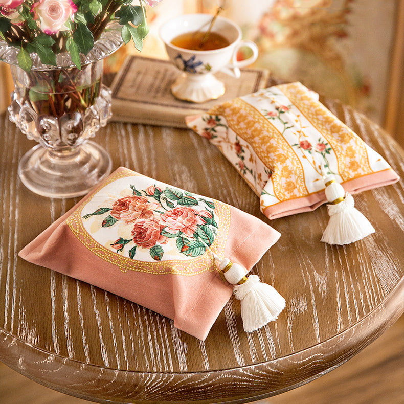 2design retro rose garden tissue case