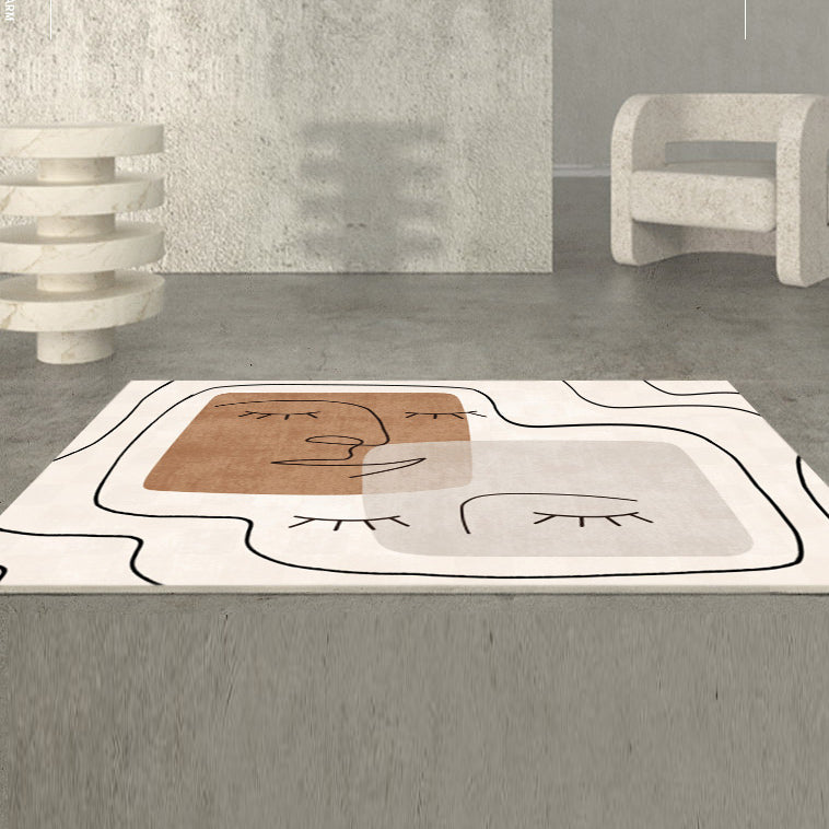 3design face square carpet