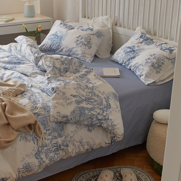 7design retro sketch bedlinen set