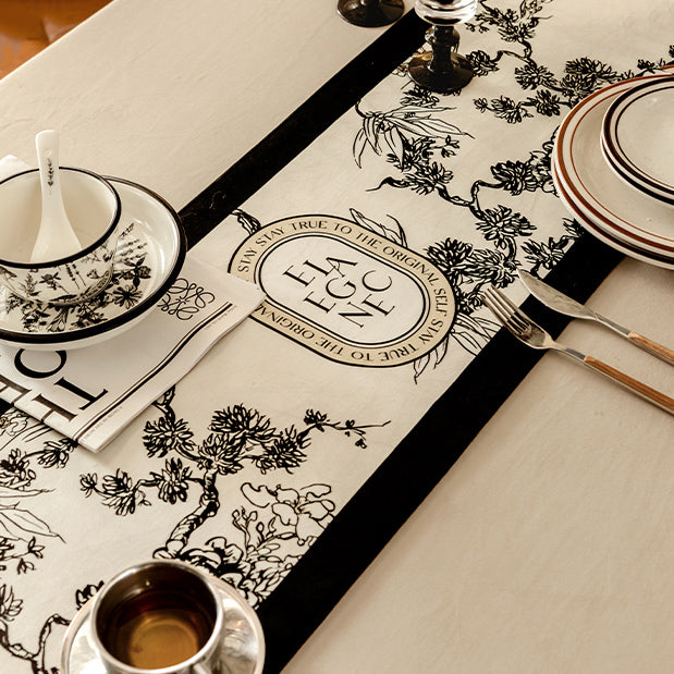 art philosopher logo table runner