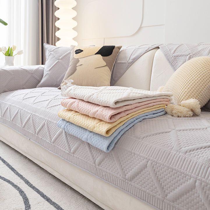 5color diamond stitch sofa cover