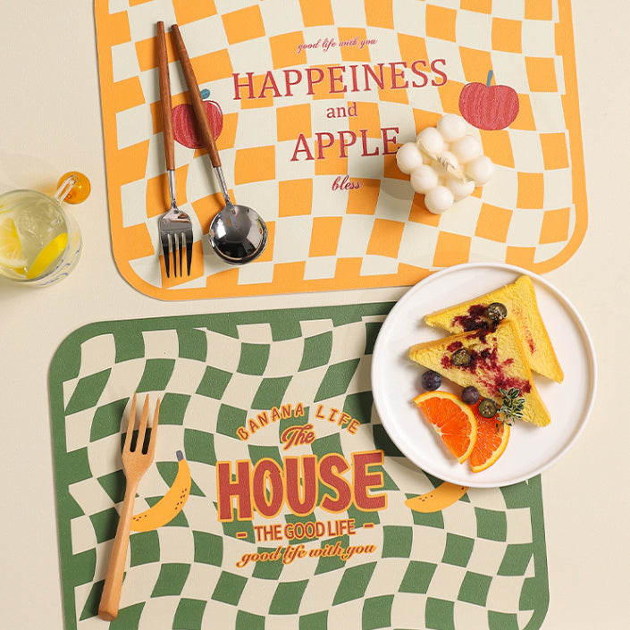 4design checkered flag place mat