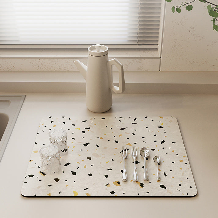 5color stone pattern sink mat