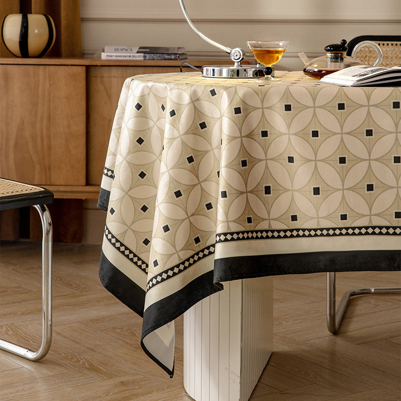 2design brown retro table cloth