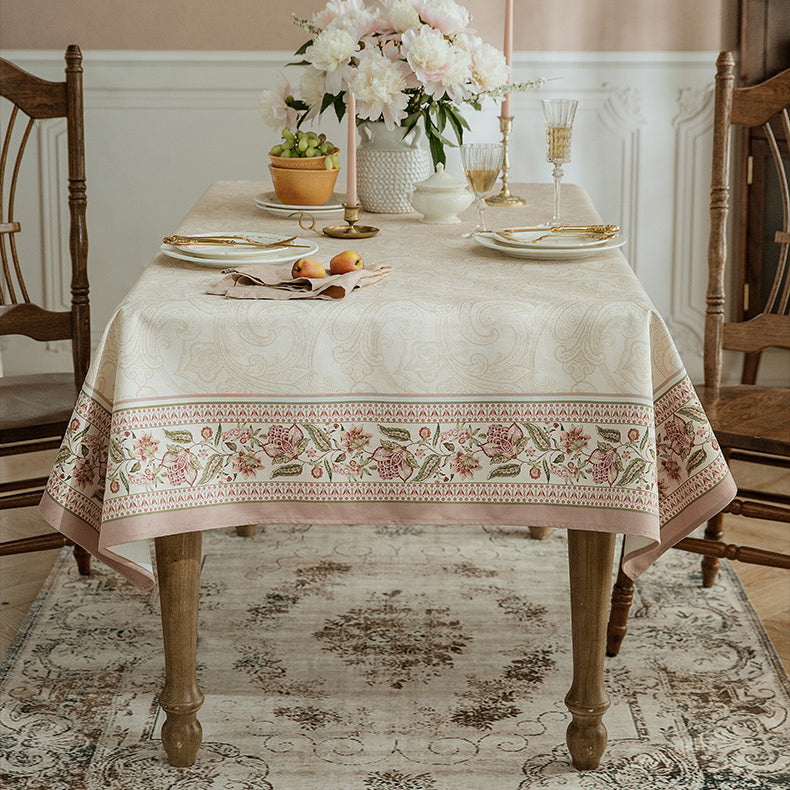 pink like a dream flower table cloth