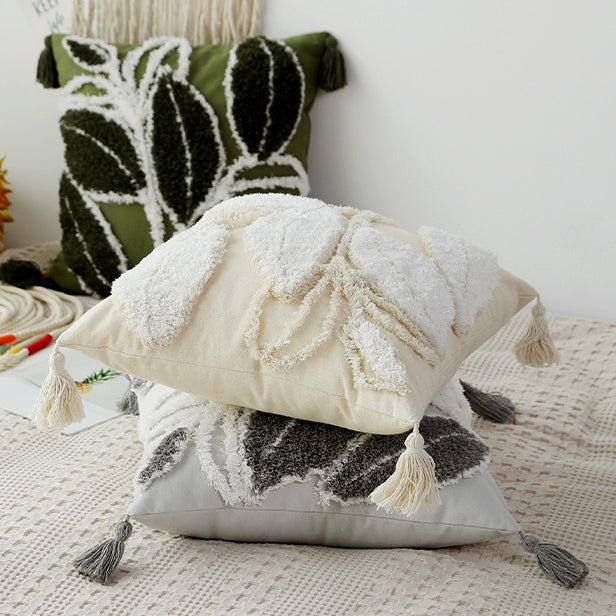 3color boa leaf cushion