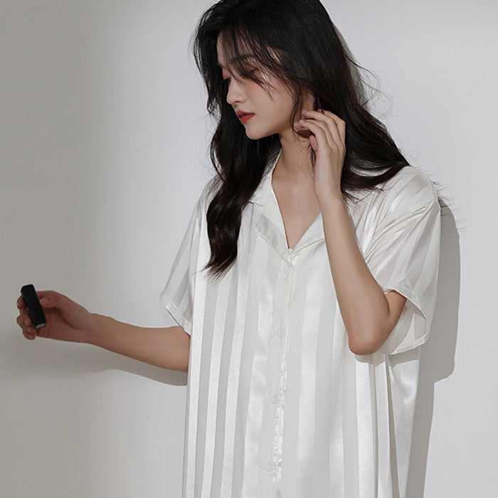 4color onepiece stripe roomwear