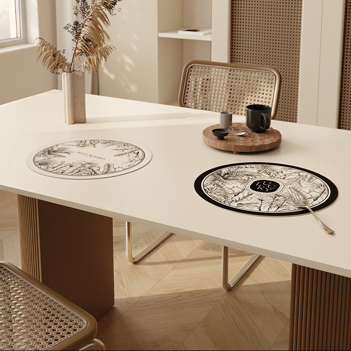 lucky logo luxury place mat