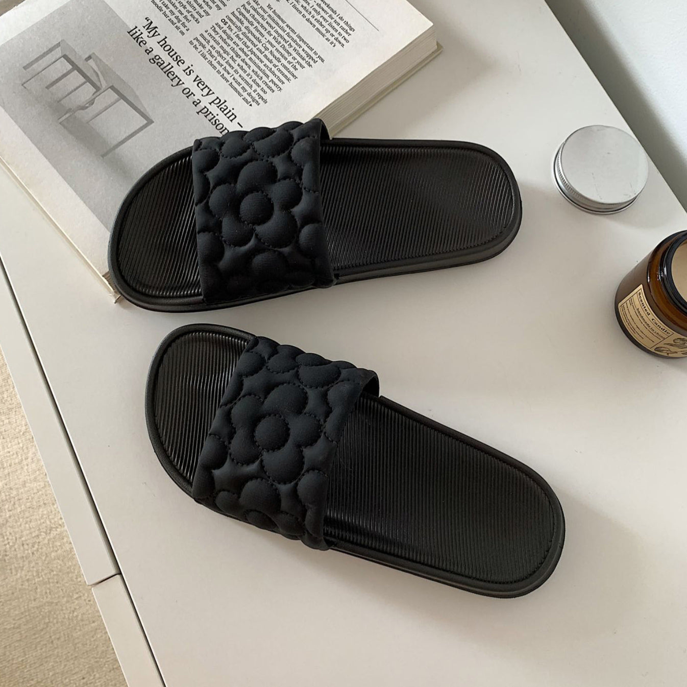 3color flower rubber roomshoes