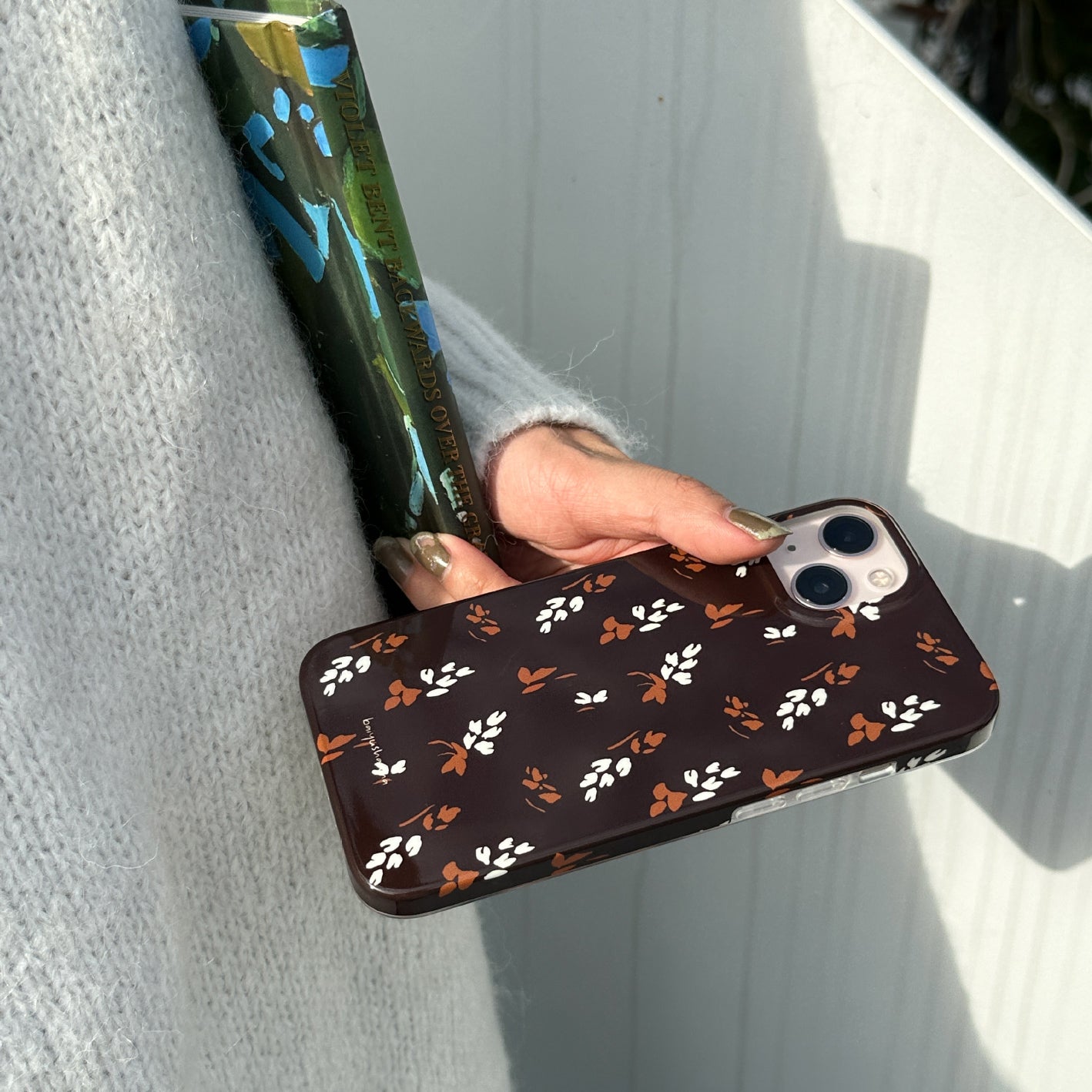brown leaf iPhone case