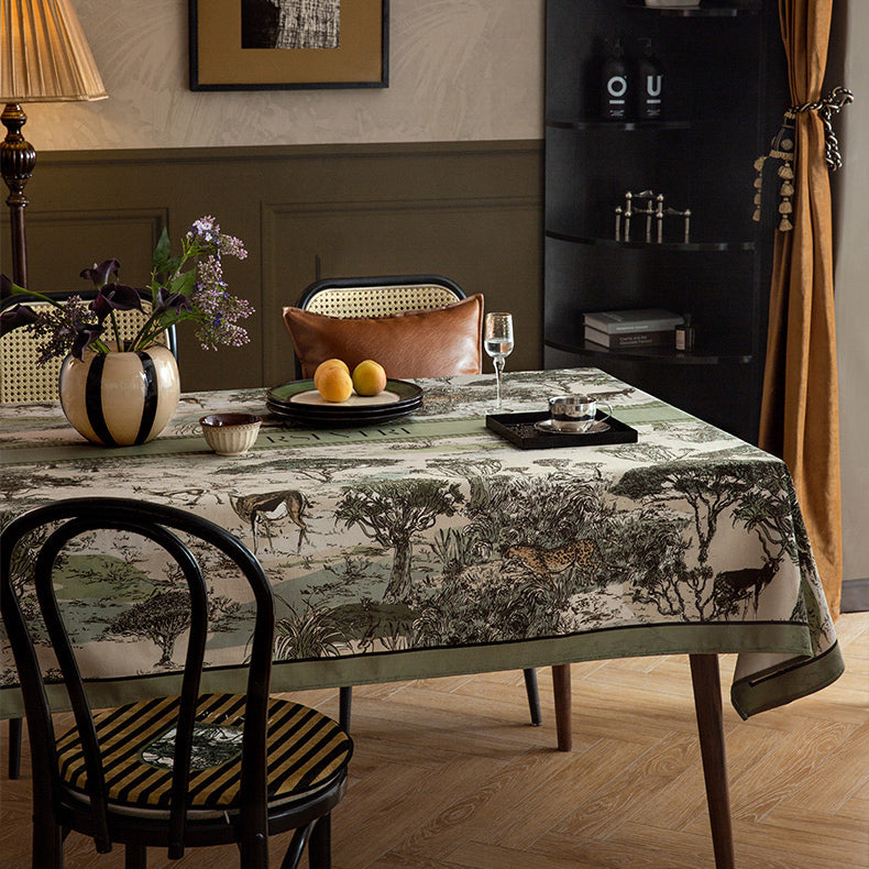 green persevere logo table cloth