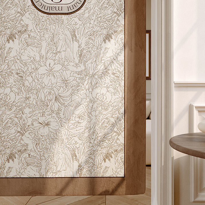 meilleure nature brown curtain