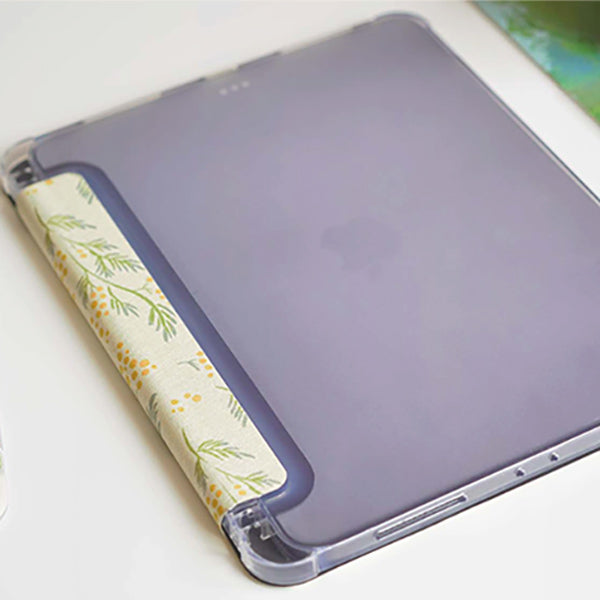 yellow mimosa iPad case
